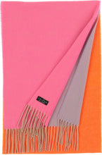 Load image into Gallery viewer, Sustainability Edition Block Twill Recycled Scarf: Neon pink