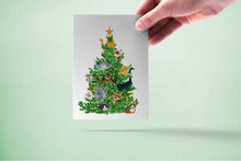 Load image into Gallery viewer, Cats Ornaments Xmas Tree - Funny Christmas Card