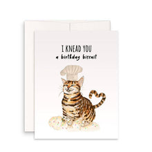 Load image into Gallery viewer, Cat Kneads Cake - Funny Birthday Card