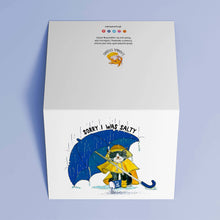 Load image into Gallery viewer, Salty Cat Sorry Apology - Sympathy Card