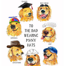 Load image into Gallery viewer, Dog Dad Hats - Funny Fathers Day Card