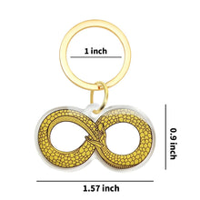 Load image into Gallery viewer, Ouroboros Keychain - Occult Snake Acrylic Keychain