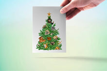 Load image into Gallery viewer, 6 pack - Dog Christmas Tree Card Set - Box Set