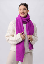 Load image into Gallery viewer, Sustainability Edition Solid Knit Recycled Scarf: Very berry