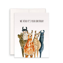 Load image into Gallery viewer, Llamas Friends Herd - Funny Birthday Card
