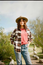 Load image into Gallery viewer, Bowery Women's Classic Flannel - Pinecone Brown/Black/Sand