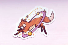 Load image into Gallery viewer, Cosmic Fox Clear Vinyl Sticker