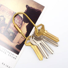 Load image into Gallery viewer, Brass Keyring -Key Fob/Keychain With Screw Closure