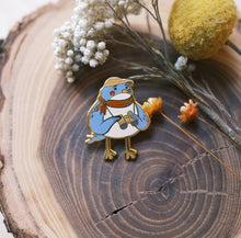Load image into Gallery viewer, Birdwatcher / Birder Enamel Pin