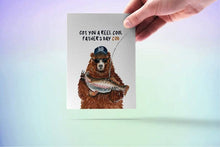 Load image into Gallery viewer, Bear Fathers Day Cod - Funny Fathers Day Card