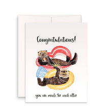 Load image into Gallery viewer, Otter Engagement Party - Funny Wedding Card