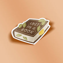 Load image into Gallery viewer, Lost in a Book Vinyl Sticker