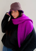 Load image into Gallery viewer, Sustainability Edition Solid Knit Recycled Scarf: Very berry