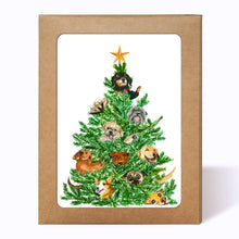 Load image into Gallery viewer, 6 pack - Dog Christmas Tree Card Set - Box Set