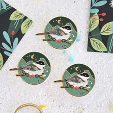 Load image into Gallery viewer, Winter Bird Enamel Pin