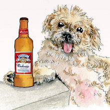Load image into Gallery viewer, Older Budwiser Dog - Funny Birthday Card