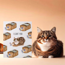 Load image into Gallery viewer, Cat Loaf You - Funny Valentines Day Card