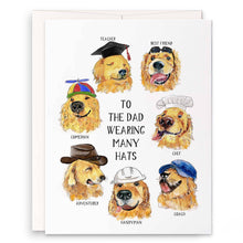 Load image into Gallery viewer, Dog Dad Hats - Funny Fathers Day Card