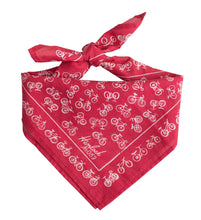 Load image into Gallery viewer, No. 053 Bikes Red Bandana