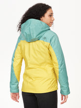 Load image into Gallery viewer, Women's PreCip® Eco Jacket - Limelight/Blue Agave