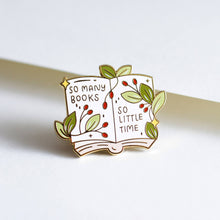 Load image into Gallery viewer, So Many Books Enamel Pin