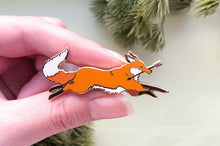 Load image into Gallery viewer, Red Fox Thief Enamel Pin