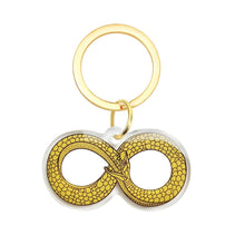 Load image into Gallery viewer, Ouroboros Keychain - Occult Snake Acrylic Keychain