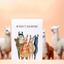 Load image into Gallery viewer, Llamas Friends Herd - Funny Birthday Card