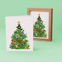 Load image into Gallery viewer, 6 pack - Dog Christmas Tree Card Set - Box Set