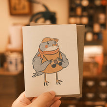 Load image into Gallery viewer, Birder Birdwatching Greeting Card