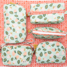 Load image into Gallery viewer, Suzette Small Quilted Scallop Zipper Pouch