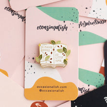 Load image into Gallery viewer, So Many Books Enamel Pin