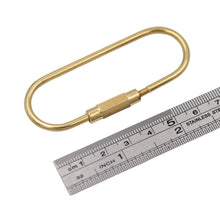 Load image into Gallery viewer, Brass Keyring -Key Fob/Keychain With Screw Closure
