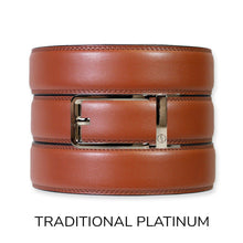Load image into Gallery viewer, Chili Brown Leather Ratchet Belt & Buckle Set