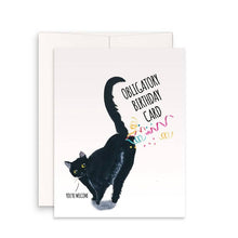 Load image into Gallery viewer, Black Cat Fart - Funny Birthday Card