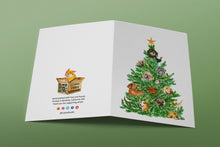 Load image into Gallery viewer, 6 pack - Dog Christmas Tree Card Set - Box Set