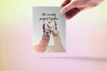 Load image into Gallery viewer, Two Weirdo Llamas Couple - Funny Wedding Anniversary Card
