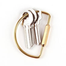 Load image into Gallery viewer, Brass Keyring -Key Fob/Keychain With Screw Closure