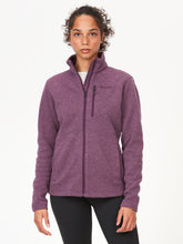 Load image into Gallery viewer, Women's Drop Line Fleece Jacket - Purple Fig