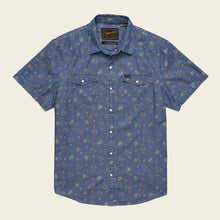 Load image into Gallery viewer, H Bar B Snapshirt - Bouquets: Washed Indigo