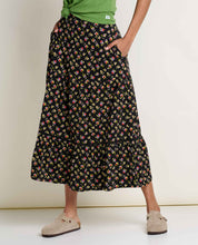 Load image into Gallery viewer, Marigold Tiered Midi Skirt