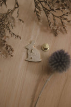 Load image into Gallery viewer, Rabbit Rosemary And Sage Enamel Pin (With Locking Clasp)