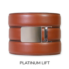Load image into Gallery viewer, Chili Brown Leather Ratchet Belt & Buckle Set