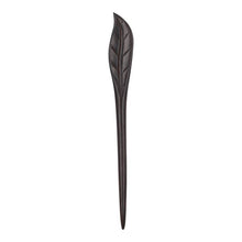 Load image into Gallery viewer, Natural Sandalwood Botanical Hair Sticks - Leaf