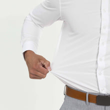 Load image into Gallery viewer, White Hustle Dress Shirt - Long Sleeve