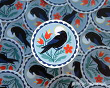 Load image into Gallery viewer, Crow Distelfink PA Dutch Hex Sign Vinyl Sticker