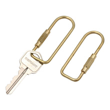Load image into Gallery viewer, Brass Keyring -Key Fob/Keychain With Screw Closure