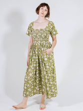 Load image into Gallery viewer, Teddy Midi Dress Pear Floral