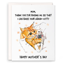 Load image into Gallery viewer, Raise Grand Kitty - Funny Mother's Day Card