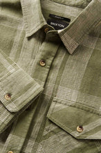 Load image into Gallery viewer, Memphis Lenen Blend L/S - Olive Surplus/Whitecap
